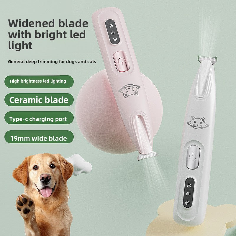 Rechargeable LED Pet Paw Hair Trimmer