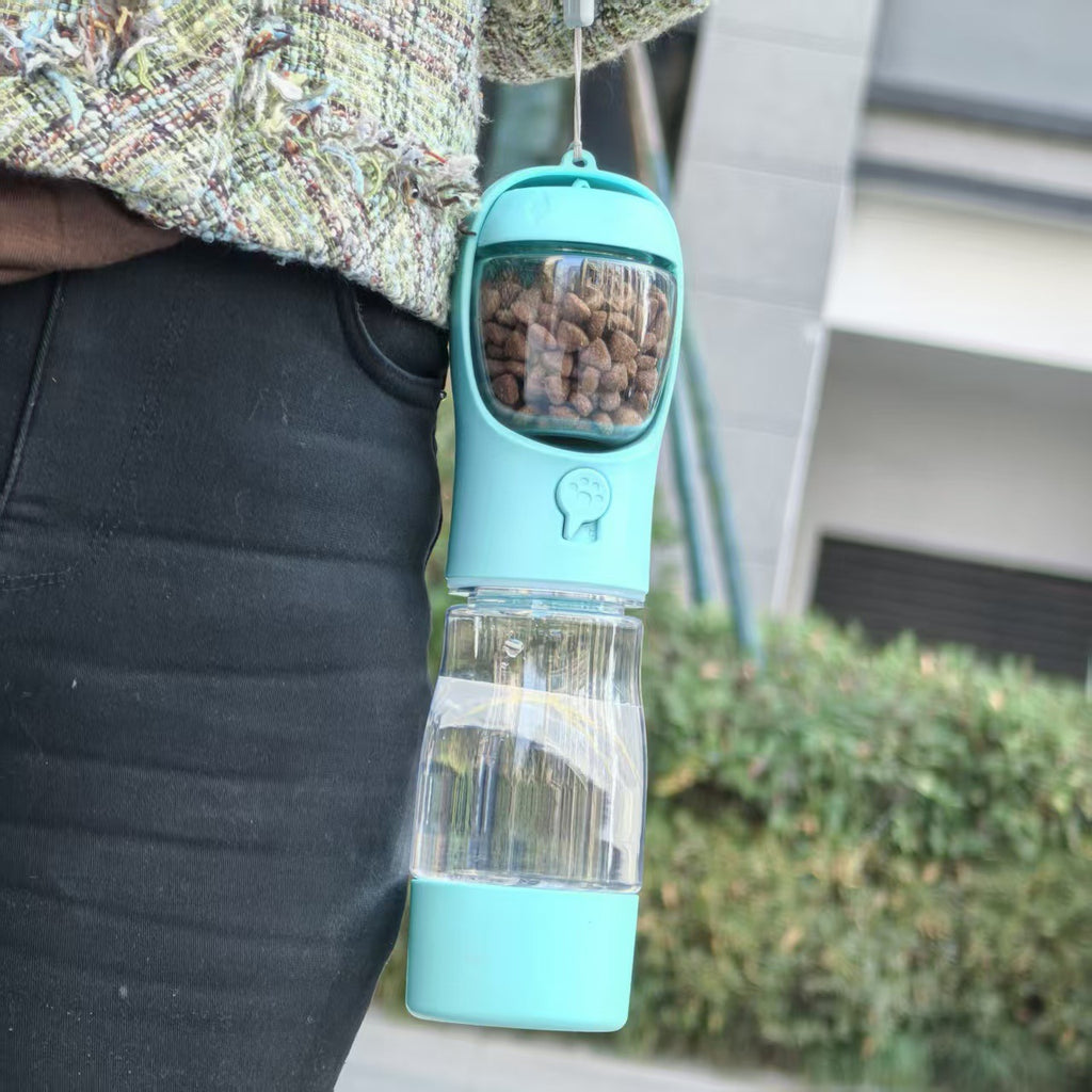 Portable 3-in-1 Pet Travel Cup Dog Water and Food Feeder