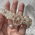 Pet Gemstone Pearl Collar