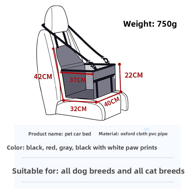 Pet Car Seat Cover for Dogs and Cats with Waterproof Design