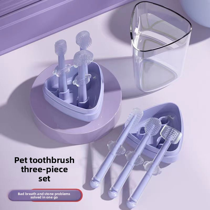 Pet Dental Care Toothbrush and Toothpaste Set